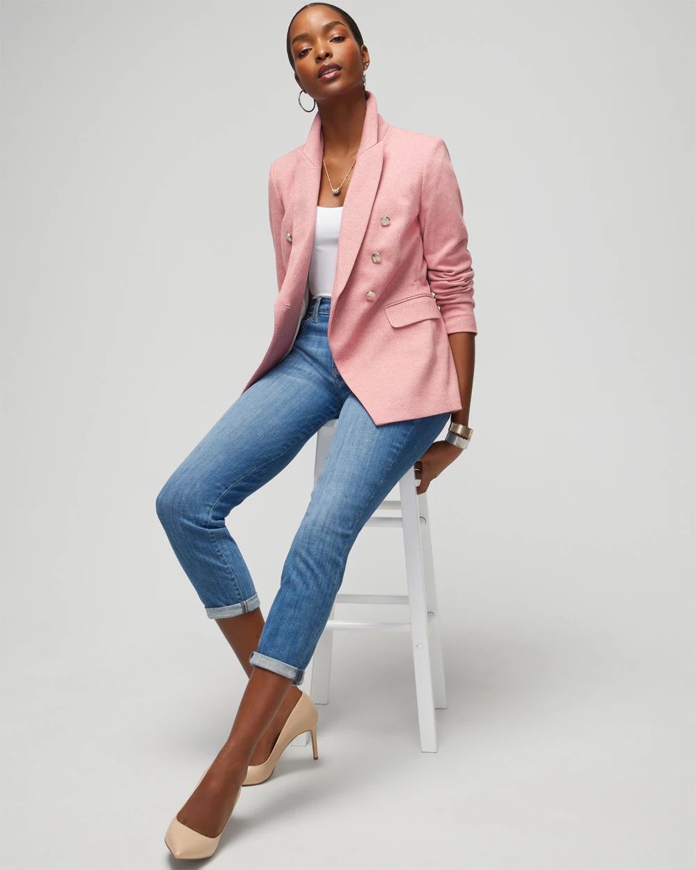 WHBM Knit Studio Blazer